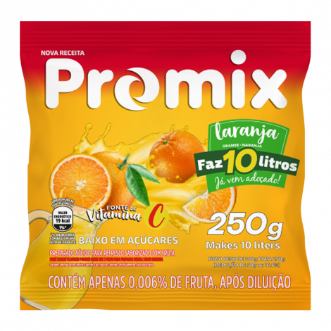 REFRESCO  CLIK  250GR 10LT LARANJA un
