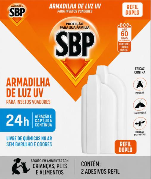 INSETICIDA SBP ADESIVO LUZ UV REFIL C/2