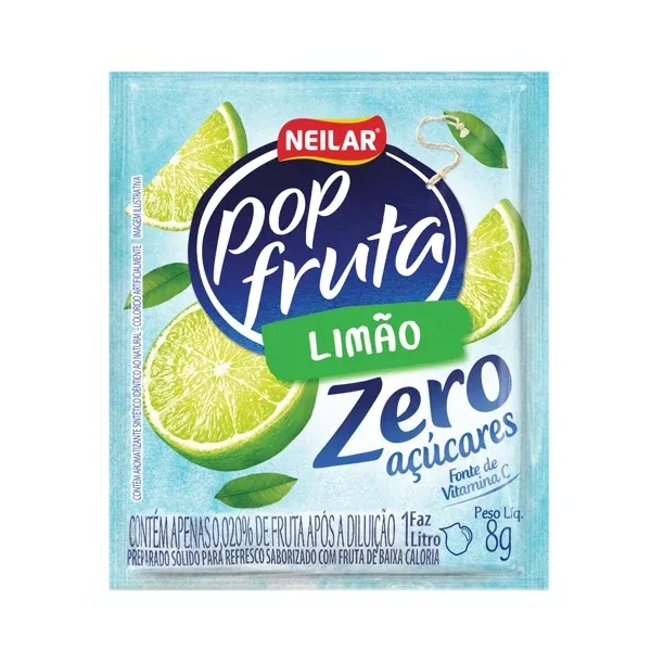 Refresco Pó Zero Pop Fruta 8g