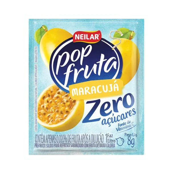 Refresco Pó Zero Pop Fruta 8g