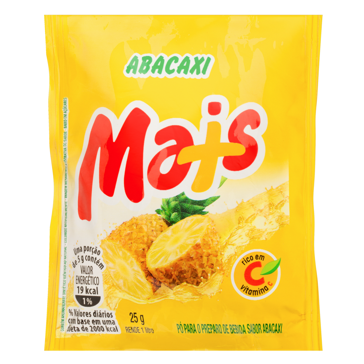 REFRESCO EM PO MAIS ABACAXI 25G