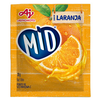 REFRESCO EM PO MID LARANJA 20G
