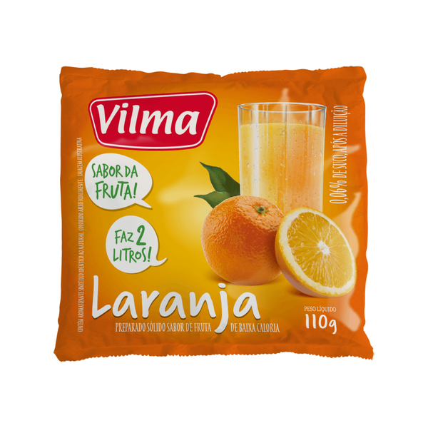 REFRESCO HIBRIDO VILMA 110GR LARANJA