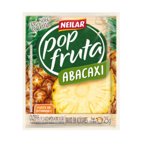 REFR POP FRUTA ZERO ABACAXI 8GR