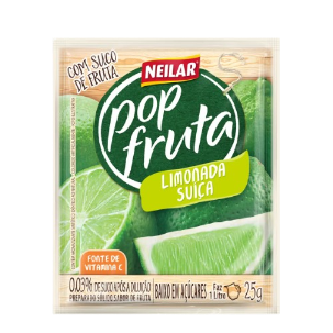 Refresco Pó Pop Fruta Limonada Suiça 25g