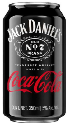 WHISKY JACK DANIELS E COCA COLA 350ML LT