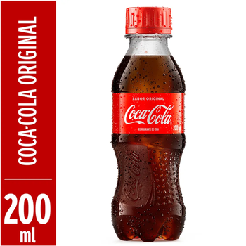 REFRIGERANTE COCA COLA ORIGINAL PET 200M
