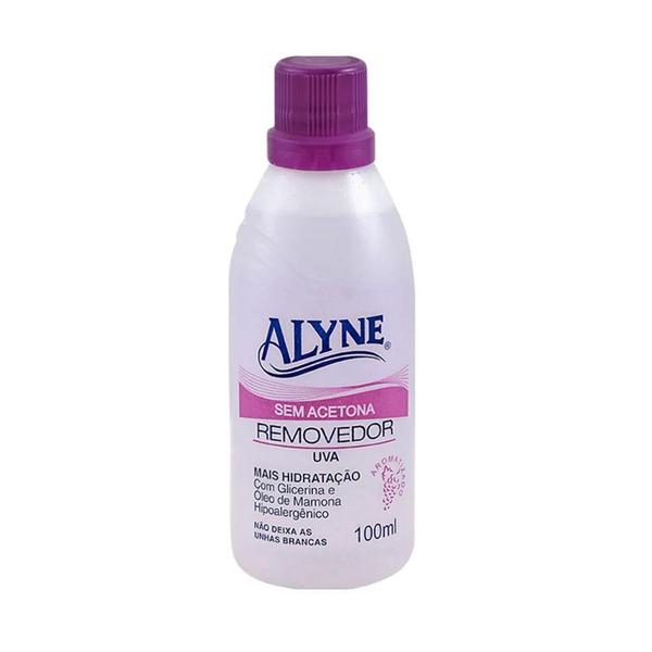 REMOVEDOR DE ESMALTE ALYNE S/ACETONA 100ML UVA