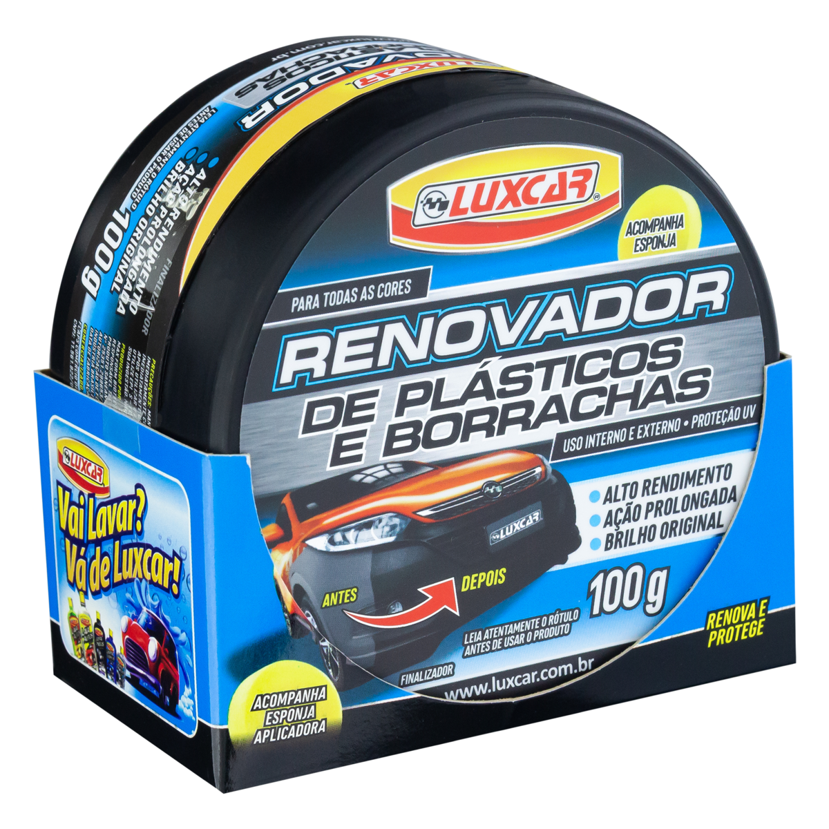 RENOVADOR LUXCAR PLAST/BORRACHA 100G