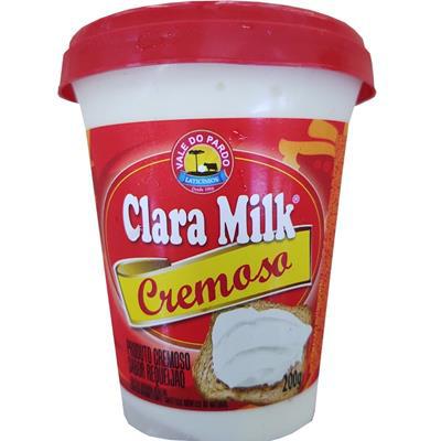 PRODUTO CREMOSO CLARA MILK 200GR COPO