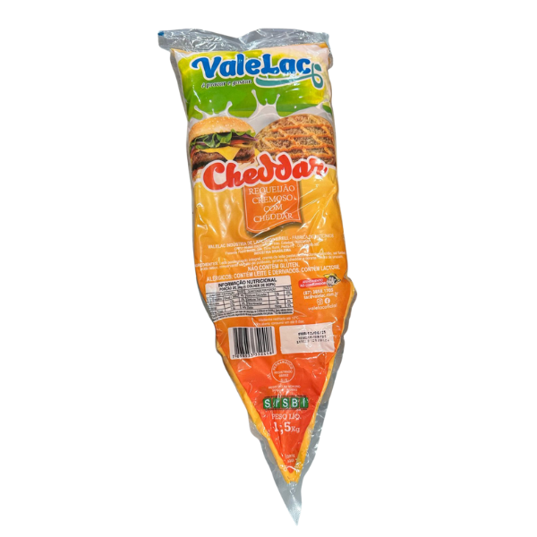 Requeijao Cremoso Valelac Cheddar 1,5KG