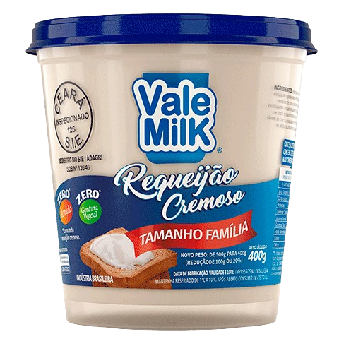 REQUEIJAO CREMOSO VALE MILK 400G TRAD