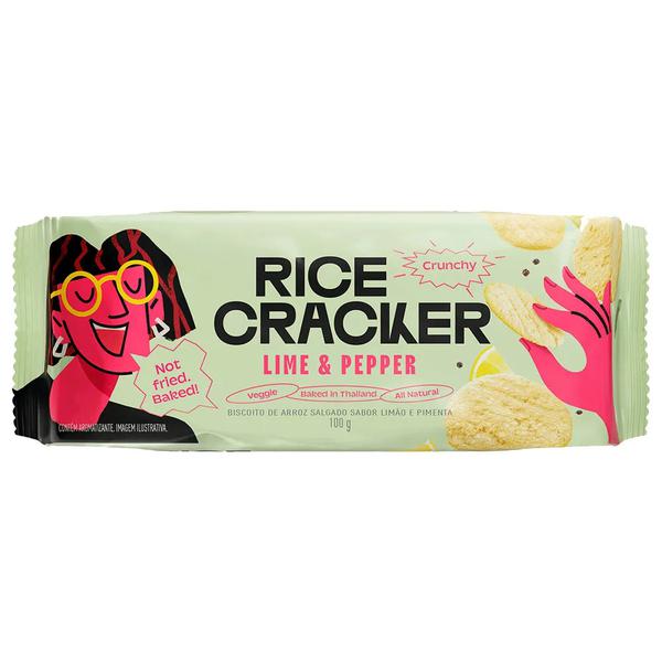 BISCOITO ARROZ RICE CRACKER 100G LIME &