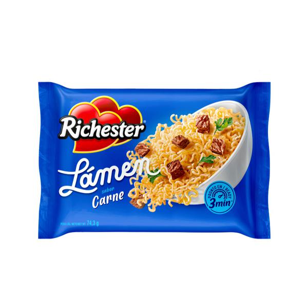 MACARRAO INSTANTANEO LAMEN RICHESTER ESCONDIDINHO CARNE