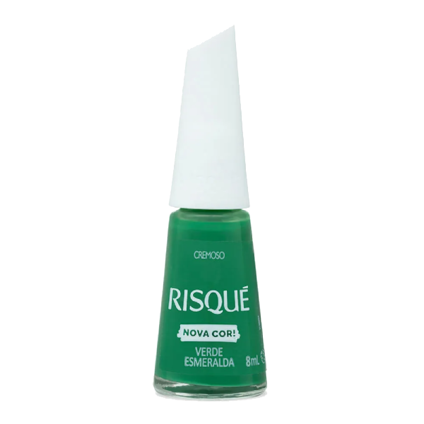 ESMALTE RISQUE CREM.VERDE ESMERALDA BL