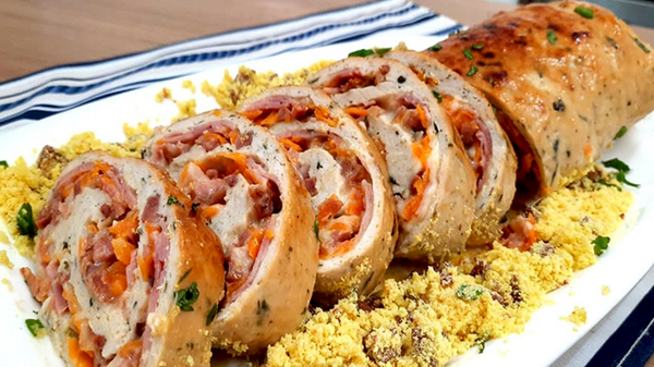 ROCAMBOLE DE FRANGO 1KG DACASA SABORES DIVERSOS