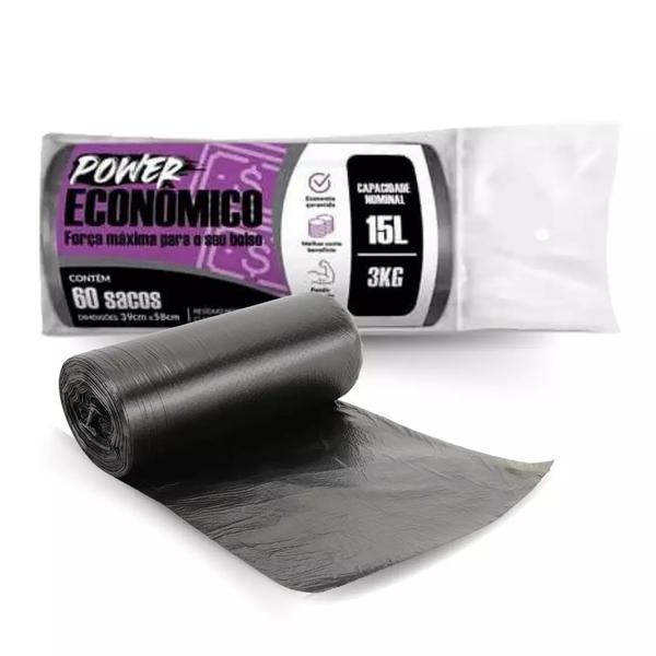 ROLAO ECONOMICO PRETO 15LTS C150