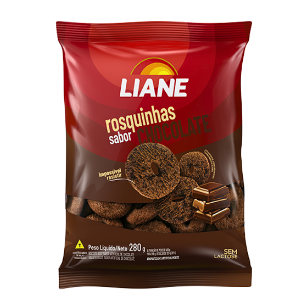 BISCOITO LIANE ROSQUINHA CHOCOLATE 280G