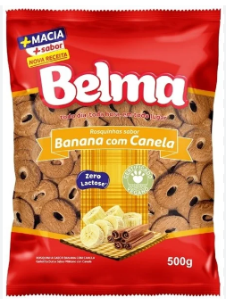 BISCOITO BELMA ROSQUINHA BANANA C CANELA 500G