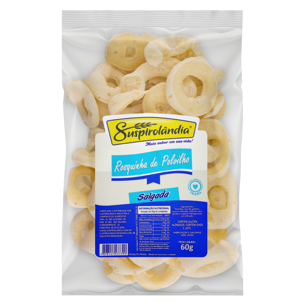 ROSQUINHA DE POLVI SUSPIROLANDIA 60G