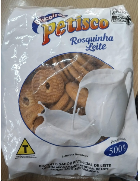 BISC PETISCO ROSQUINHA 500GR LEITE