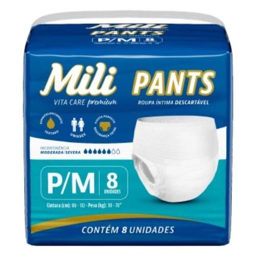 ROUPA INT.MILI VITA CARE P-M 8UN  PANTS