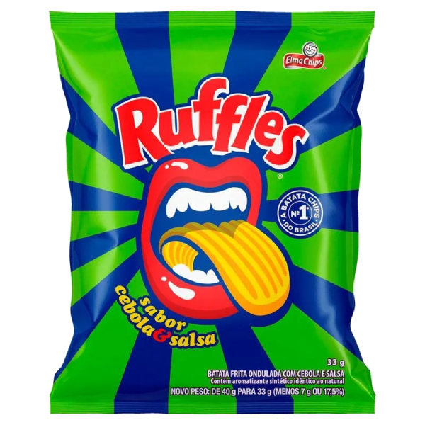 Batata Ruffles Cebola e Salsa 33g