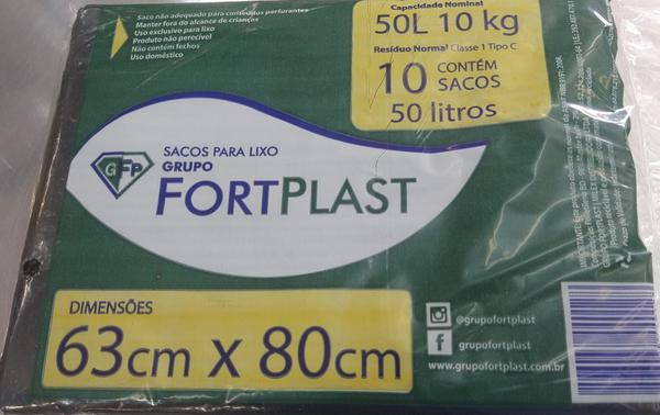 SACO LIXO FORTPLAST 50LT