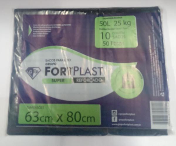 SACO LIXO FORTPLAST 50 LT REF