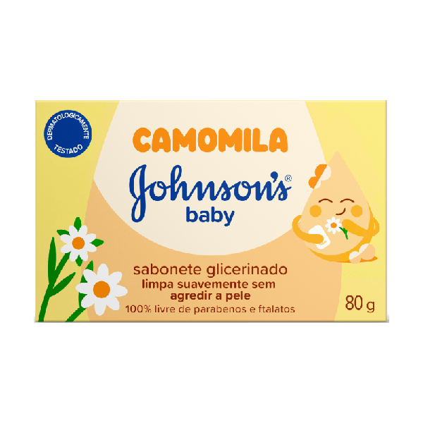 SABONETE BARRA JOHNS BABY GLIC CAMOM 80G
