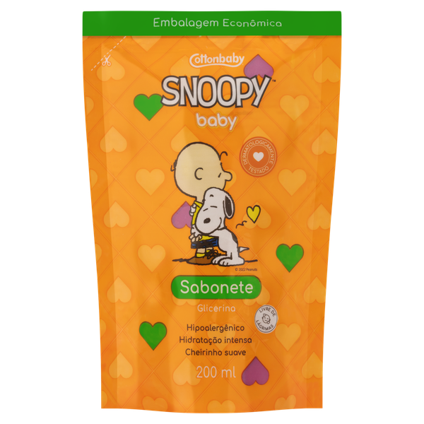 Sab Liq Ref Cottonbaby Snoopy Bb 200Ml Glicerina