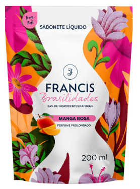 SABONETE FRANCIS LIQUIDO BRASILIDADES MANGA ROSA 200ML