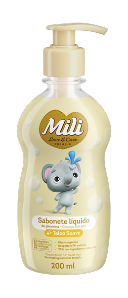 SABONETE LIQ LOVECARE 200ML TALCO SUAVE