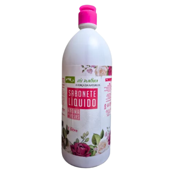 SABONETE LIQUIDO VIS NATIVA AROMA DE ROSAS 1L