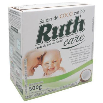 LAVA ROUPAS EM PO RUTH  CARE COCO 500G