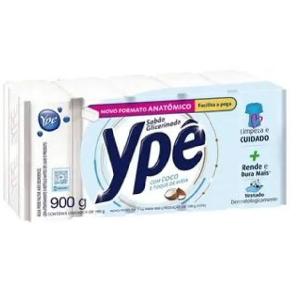 SABAO EM BARRA YPE COCO/AVEIA 5X160G