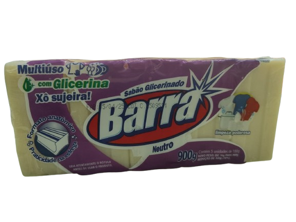 Sab Barra Glic Neutro 5un 900g