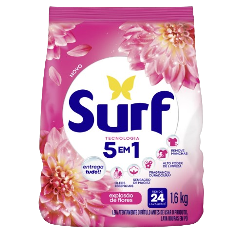 SABAO EM PO SURF ROSAS E FLOR 1,6KG