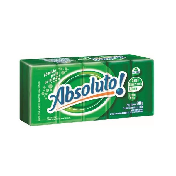 SABAO EM BARRA ABSOLUTO LIMAO 12X5X160G