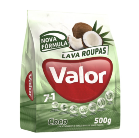 LAVA ROUPAS PO VALOR COCO 500G