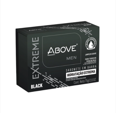 SABONETE ABOVE BARRA EXTREME BLACK 75G