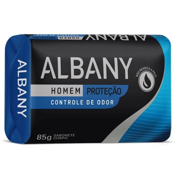 SABONETE ALBANY HOMEM AZUL 85G SABONETE