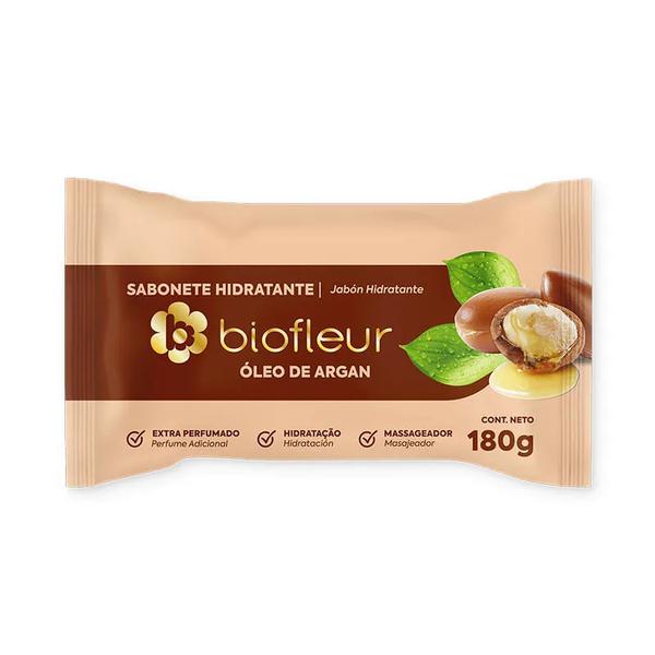 Sabonete Biofleur Hidratante 180g, Óleo de Argan