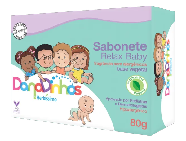 SABONETE HERBISSIMO DANADINHOS RELAX BABY 80G