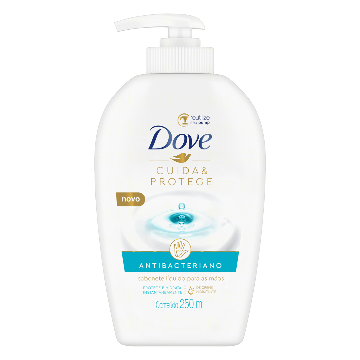 SAB LIQ DOVE ANTIBAC PUMP 250ML