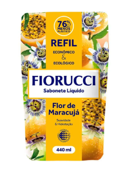 SABONETE LIQ REFIL FIORUCCI SACHE 440ml FLOR DE MARACUJA