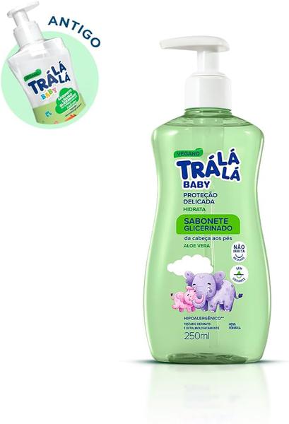 SABONETE LÍQUIDO TRALALA BABY REFIL 180ML HIDRATA