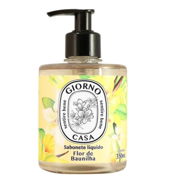 SABONETE LIQUIDO GIORNO CASA FLOR DE BAUNILHA 350ML