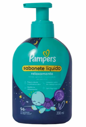 SABONETE LIQUIDO PAMPERS 200ML RELAXAMENTO