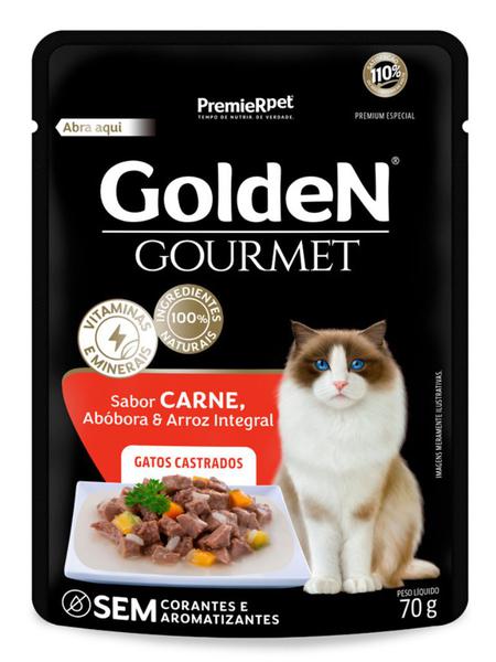 SACHE GATO GOLDEN GOURMET 70G AD CAST CARNE